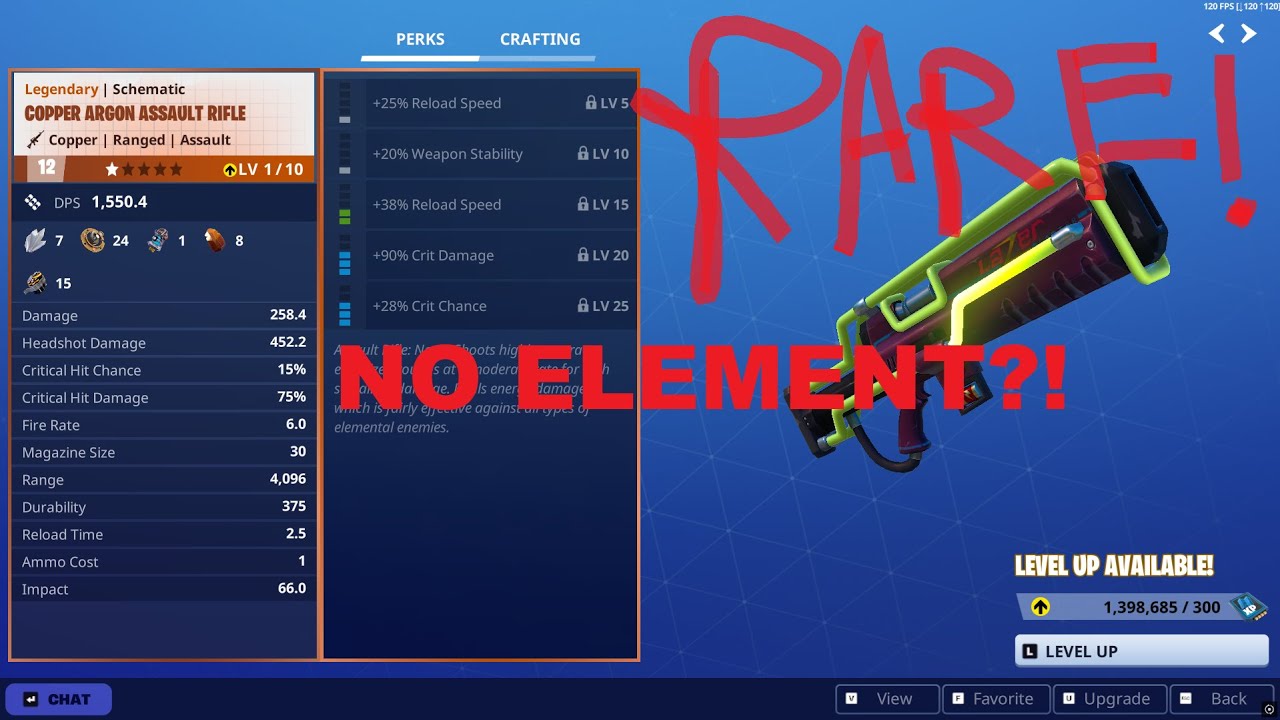How to craft modded weapons in Fortnite Save the World - YouTube