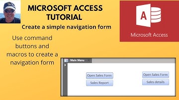 Create a database navigation form. Microsoft Access navigation form