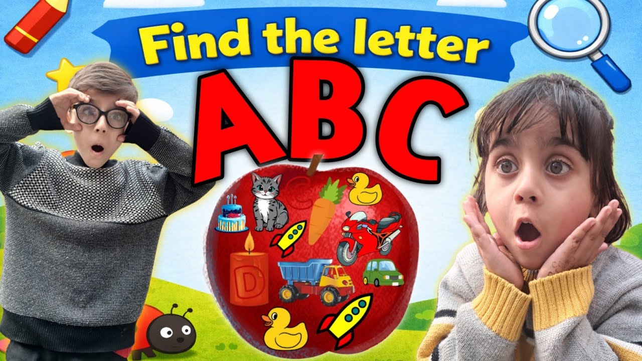  Find the Hidden Letter | ABCD | Fun Alphabet Learning Game| Easy ABCD 