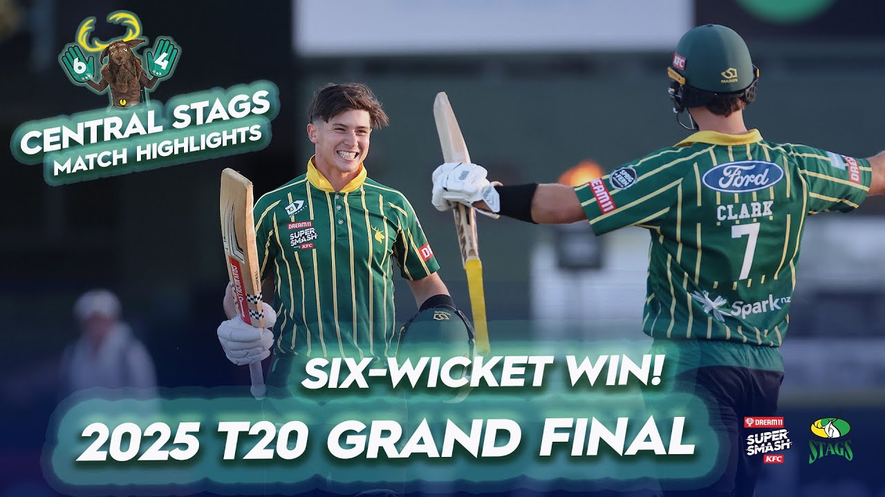 Central Stags win T20 Grand Final! | Match Highlights | Super Smash 2024/25