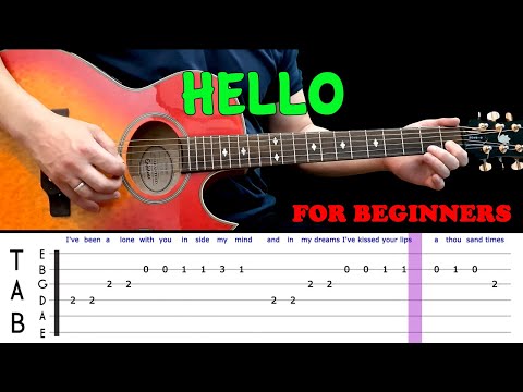 Hello | Easy Guitar Melody Lesson For Beginners - Lionel Richie