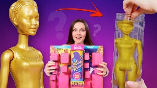 ПЯТНА НА ОДЕЖДЕ😱 25 сюрпризов Barbie Color Reveal Latina