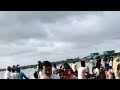राजस्थान की मरू गंगा लूनी नदी में बालोतरा पहुंचा पानी तेज रफ्तार से बहता पानी