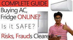 How to BUY Large Appliances AC, Fridge ONLINE without Any RISK? Purchasing, Delivery, Installation!