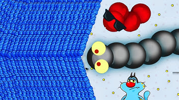 Snake io game world Record Slitherio Biggest Saamp oggy full gameplay