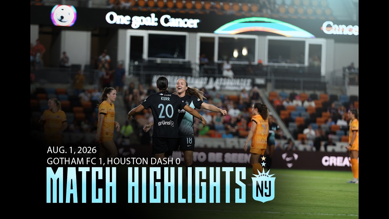 Extended match highlights: Gotham FC 1, Houston Dash 0