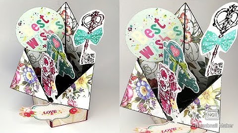 DIY - How to make a tuxedo box card / 3d pop-up card  box card tutorial #card #craft #popupcard