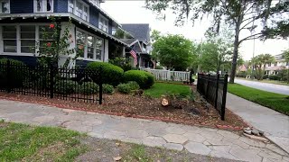 Car Crashed Through Fence And Drove Off