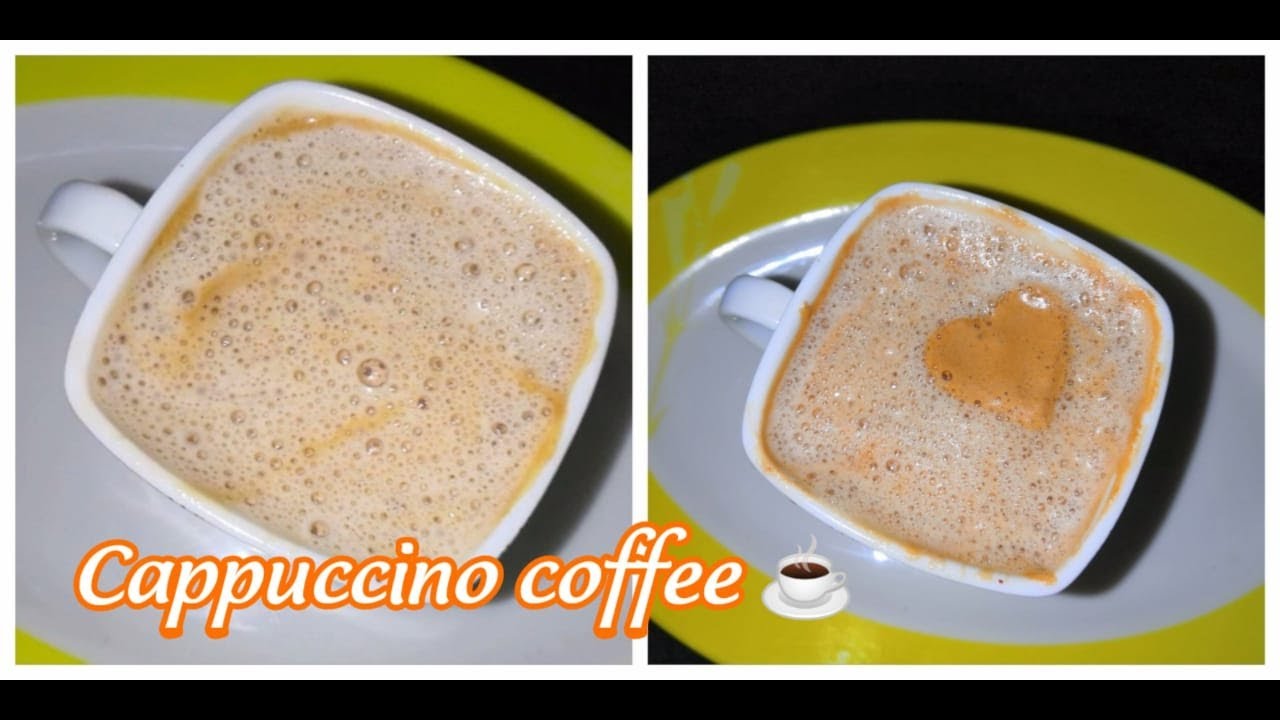 Cappuccino coffee ☕ at Home in telugu/ Homemade Cappuccino/Restaurant