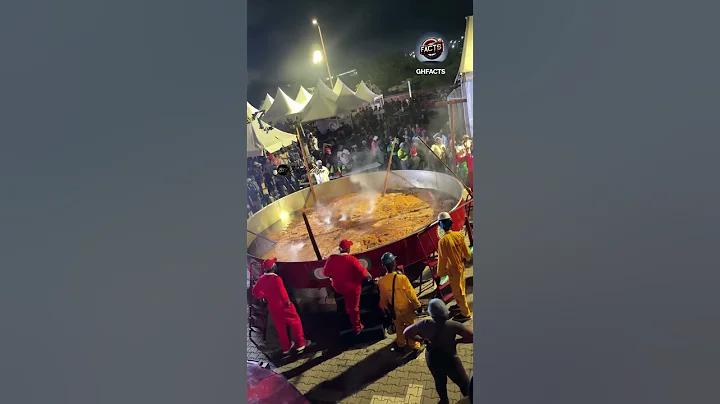 Hilda Baci’s Giant Jollof Pot Breaks During Record Attempt #hildabaci #hildabacicookathon