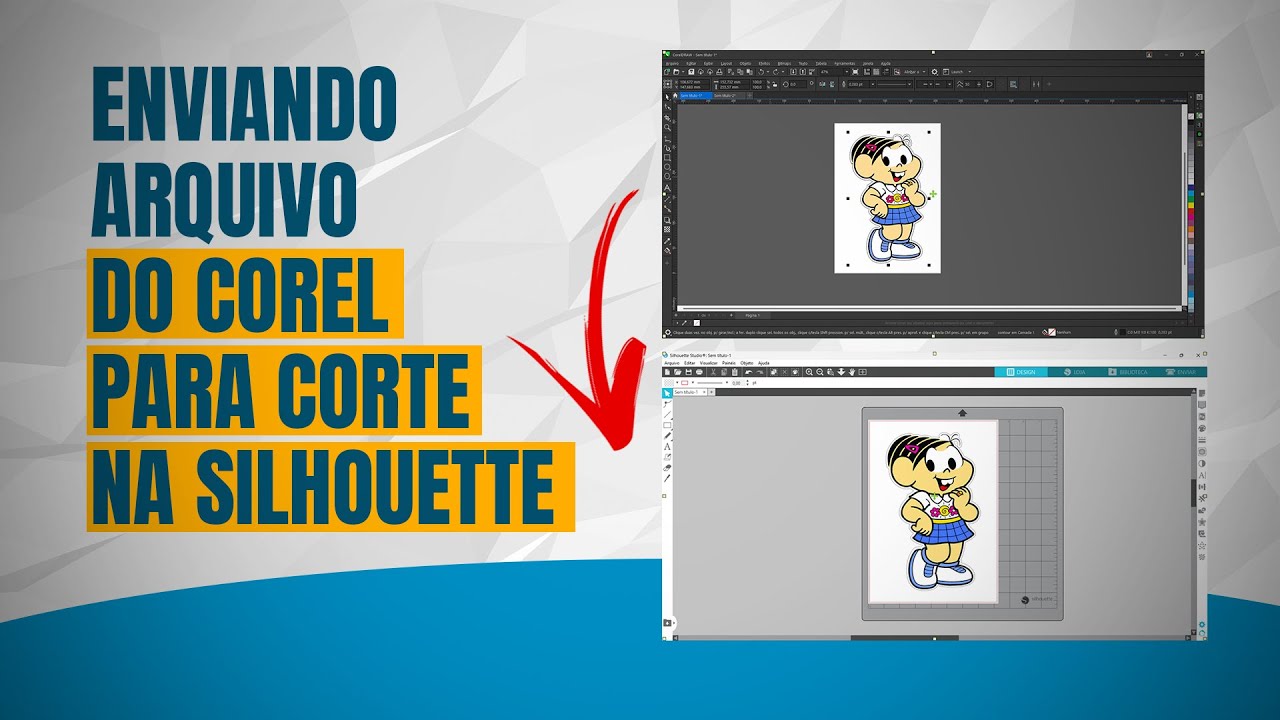 ENVIANDO ARQUIVO DO COREL PARA CORTE NO SILHOUETTE STUDIO