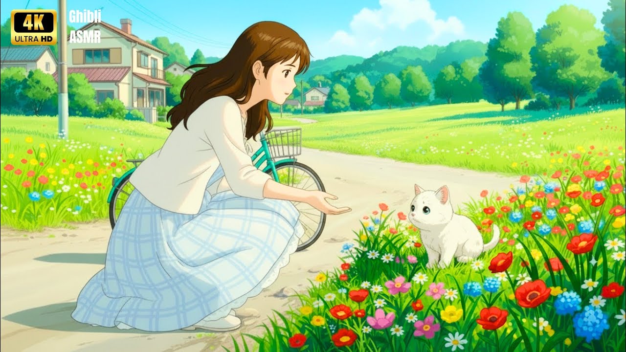 Summer in the Countryside – Peaches and Sweet Pastries 🍑  Living in a GhibliASMR Scene