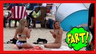 The Best Wet Fart Prank at The Beach with The Sharter Toy Ft. Gilstraptv