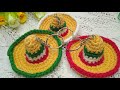 🔴 Cómo Tejer Sombrero Mexicano a Crochet Paso a Paso 🇲🇽 VIVA MÉXICO 🇲🇽 ‼ TEJIENDO CON HILDA ROSA 🔔
