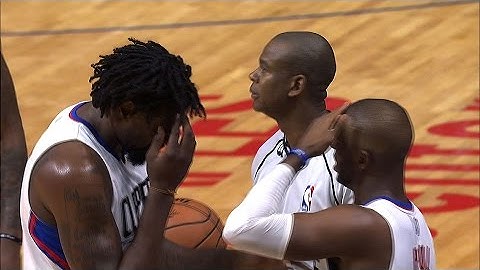 Chris Paul and DeAndre Jordan Hilariously Bang Heads After A Play