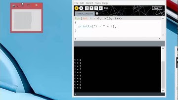 Processing: for loops