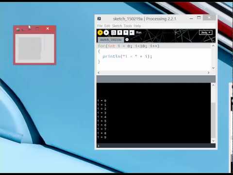 Processing: for loops