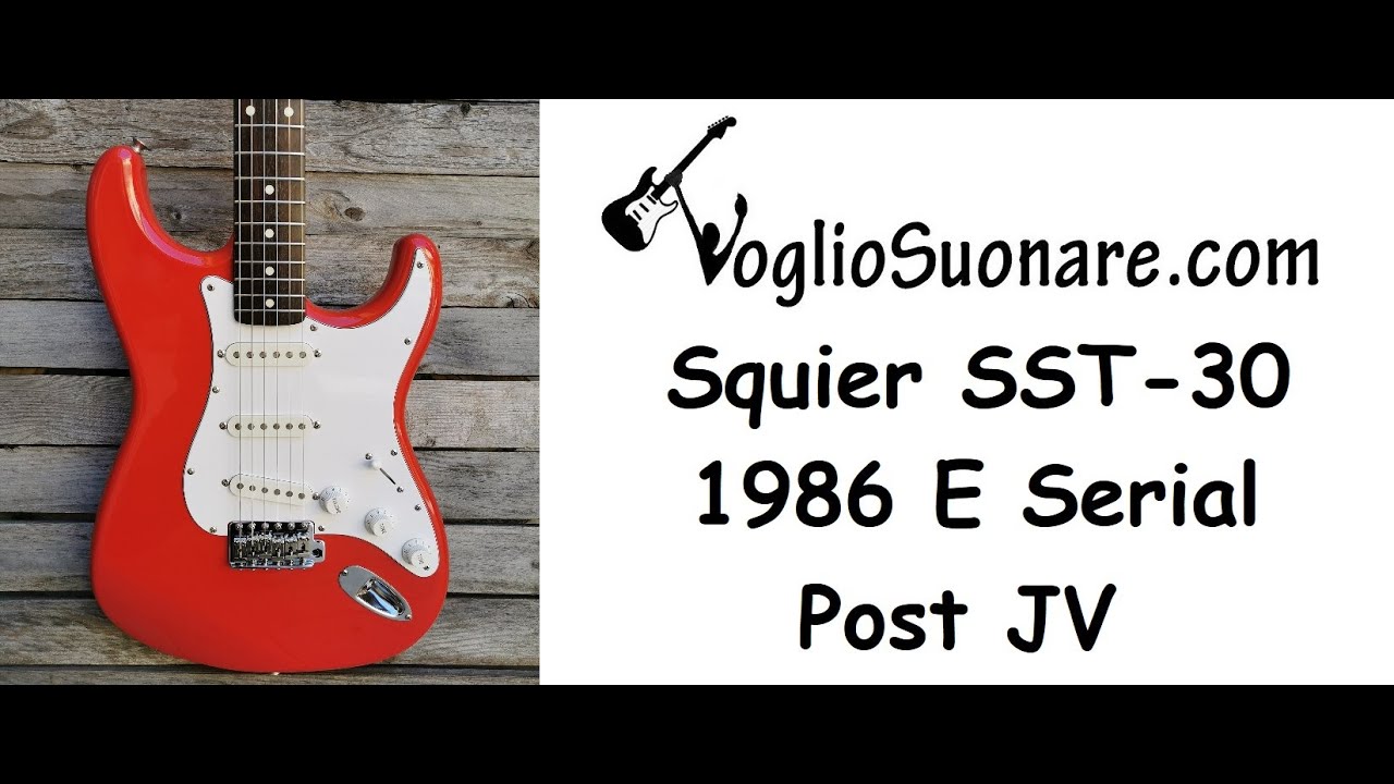 Fender Squier Stratocaster 1986 MIJ SST-30 Torino Red Post JV