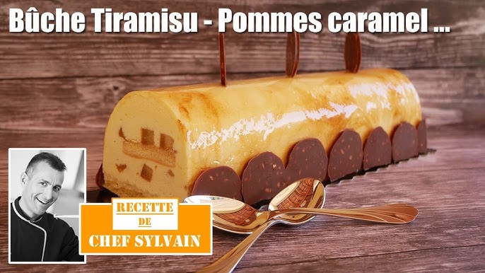 Bûche de Noël Zéphyr caramel, gelée d'abricots - Fiche recette illustrée -  Meilleur du Chef