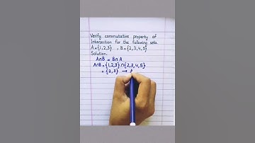 Commutative property of Intersection #shorts
