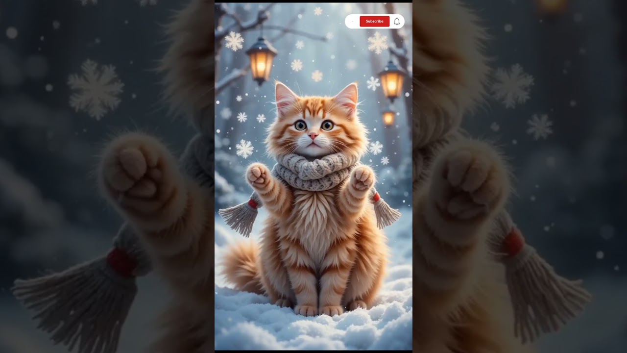"Winter Snow Cat ❄️ 