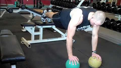 Self Made Exercise Index:  Med Ball Elevated Static Pushup