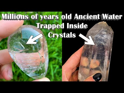 Ancient Water Trapped Inside of Rare Enhydro Crystals