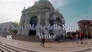 Italy. Venice. History of Santa Maria della Salute.Санта Мария делла Салюте. Венеция. 4K