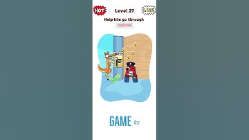 Help him go through LEVEL 27 Alphabet DOP delete puzzle