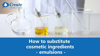 How to substitute cosmetic ingredients in creams and lotions