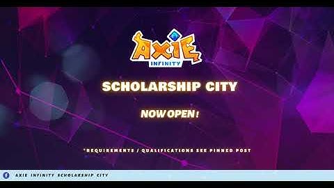 Welcome To Axie Infinity Scholarship City !