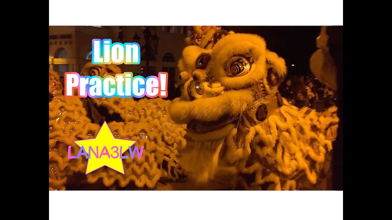 San Jose Grand Century Best Lion Dance Night Time Practice - Lana3LW