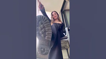 183 Feet Shorts Boots Dirty Leather Girl Model Submission Feet Ignore Goddess Queen 
