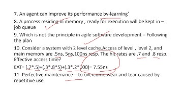 UGC NTA Net Paper2 Computer Science - part 2-20 december 2018