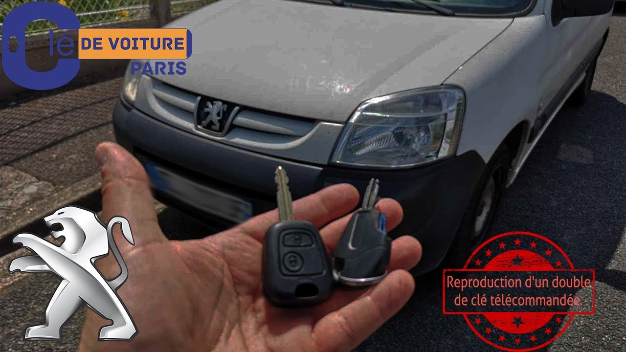 Reproduction d'un double de clé télécommandée - Peugeot Partner 2008 ...