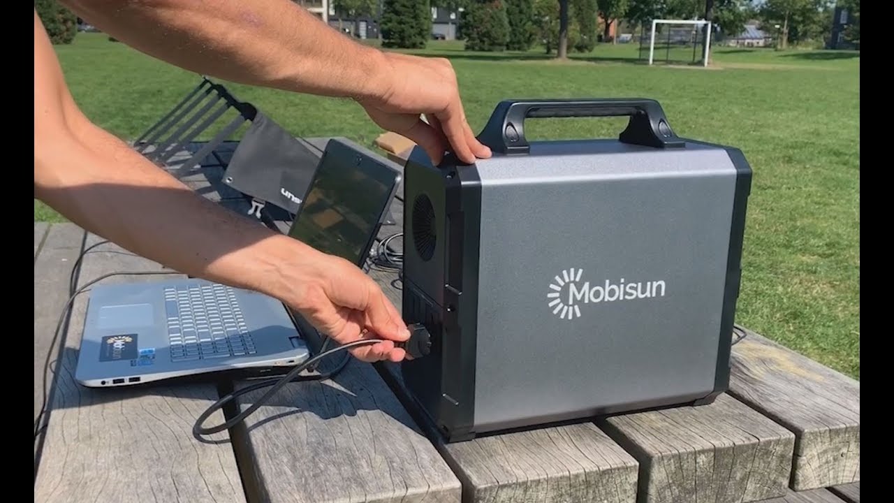 De slaapkamer schoonmaken leeg omvatten Portable Solar Generator/Accu | Draagbaar stopcontact 230V / 1000W / 1500Wh  | Mobisun - YouTube