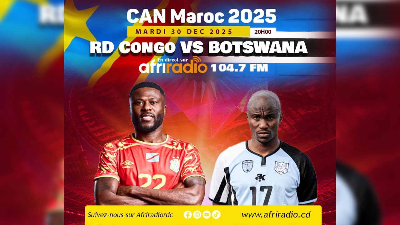 Spéciale CAN MAROC en direct | Plateau AFRIRADIO –BOTSWANA vs RDC