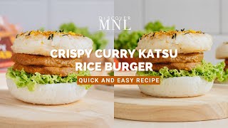 Crispy Curry Katsu Rice Burger | EASY RECIPE!