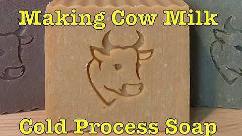 Making Cow Milk Cold Process Soap on our Organic Dairy Farm