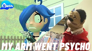 Smg4 The Day My Arm Went Psycho Reaction puppet Reaction