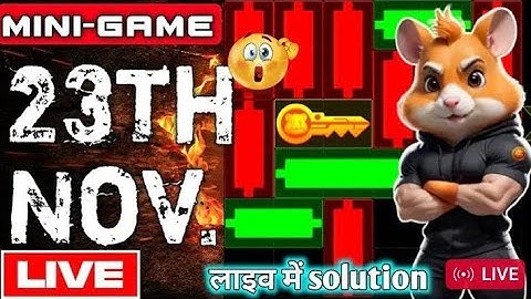 23 November  Hamster kombat daily mini Puzzle solve #hamsterkombat  #minigame  #hamsterkombatairdrop