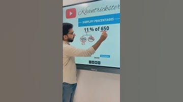 Simplify Percentages #shorts #khantrickster