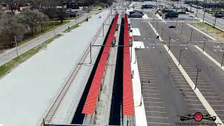 Millers New South Shore Train Station & Double Track 4K Drone Footage