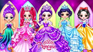 Download lagu What If Huntrix Met Disney Princesses? Princess Glow Up! | DIY Fashion Paper Dolls