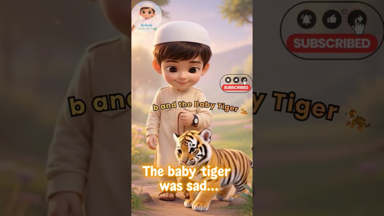 “Join Arbab & Baby Tiger on a fun adventure full of surprises! 🌟 