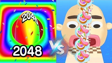 Ball Run 2048 Vs Sandwich Runner Game New Max  Mobile Gameplay Android Ball Colors Run New Update112