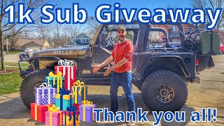 1,000 Subscriber Giveaway! by Wheelin' with Wally 372 views 1 year ago 4 minutes, 1 second