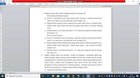 Simulasi Pintu Garasi Otomatis Menggunakan CX-Programmer dan CX-Designer