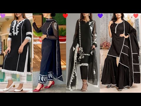 Superlative Black Festival Designer Palazzo Salwar Suit