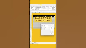 Pakai form buat input data di Excel biar hidup lebih enak #excel #kreasheet #exceltips #form